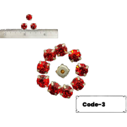 Sew On Rhinestone Cap Stones For Fabric Embellishment 50pcs image