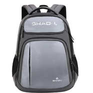 Shaolong Large Capacity College Backpack - Grey image