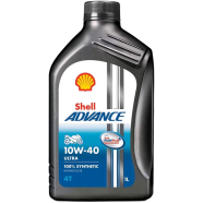 Shell Advance Ultra 10W-40 100 percent Synthetic- 1 Litre image