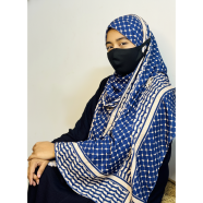 Shilpaholic Base and Navy Keffiyeh Hijab image