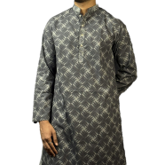 Shilpaholic Black Artisan Print Panjabi image