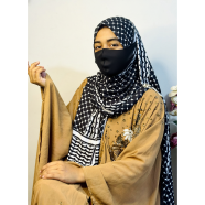Shilpaholic Black and White Keffiyeh Hijab image