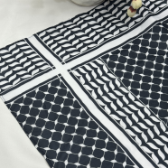 Shilpaholic Black and White Keffiyeh Hijab image