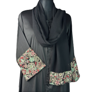 Shilpaholic Classic Art Abaya with Hijab image