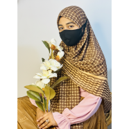 Shilpaholic Coffee And Brown Keffiyeh Scarf image