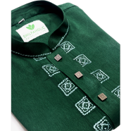 Shilpaholic Green Heritage Artisan Panjabi