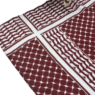Shilpaholic Marron And White Keffiyeh Hijab image