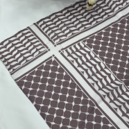 Shilpaholic Mov and White Keffiyeh Hijab image