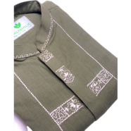 Shilpaholic Olive Threads Of Life Panjabi