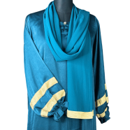 Shilpaholic Royal Teal Elegance Abaya image