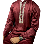 Shilpaholic Velvet Maroon Panjabi image