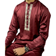 Shilpaholic Velvet Maroon Panjabi image
