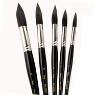 ShinHan Art Shami Round Watercolor Paintbrushes 5 Pcs Set image