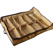 Shoe Box Organizer 12 Pairs Fabric Storage Holder image