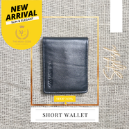 Short Wallet For Men Black icon