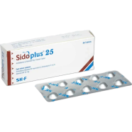 Sidoplus 5 mg, 25 mg Tablet 10's strip image