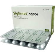 Siglimet 50 mg, 500 mg Tablet 10's Strip image