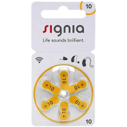 Signia Hearing Aid Battery Size 10, Pack Of 6 Batteries icon