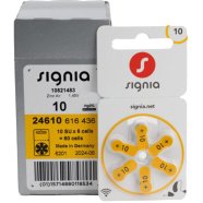 Signia Hearing Aid Battery Size 10 , Pack of 60 Batteries image