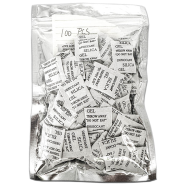 Silica Gel 1gm 100 Pcs Desiccant and Moisture Absorbent Gel image