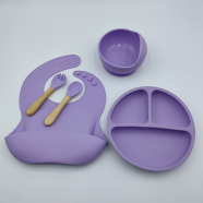 Silicon Toddler Kids Baby Feeding Set 5 Psc Any Color icon