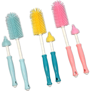Silicone Feeder Bottole and Nipple Cleaning Brush - 1 set[Any Color] icon