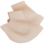 Silicone Heel Anti Crack Set For Men And Women Free Size -2pcs image