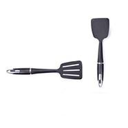 Silicone Non Stick Spoon set 2piece - Black image