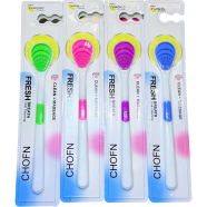 Silicone Tongue Cleaning Brush Multifunctional Tongue Scraping Toothbrush -1Pcs image