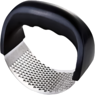 Silver Manual Stainless Steel Garlic Press Crusher Kitchen Chopper image