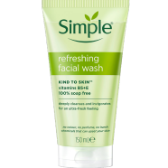 Simple Face Wash Kind to Skin Refreshing Gel 150ml image