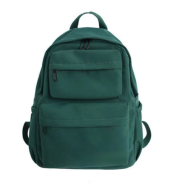 Simple Oxford Large Capacity Comter Backpack - Green image