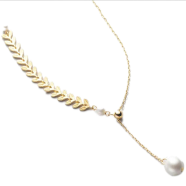 Simple Strip Pearls Pendant Necklace For Women icon