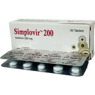 Simplovir 200 mg Tablet 10's strip image