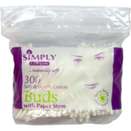 Simply Soft And Gentle Cotton Buds With Paper Stem image