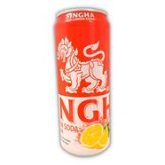 Singha Zero Sugar Red Lemon Soda Water Can 330ml image