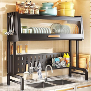 Sink Dish Drying Rack 65cm Space-Saving Over The Sink Rack For Plates, Bowls And Utensils icon