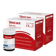 Sinocare Safe AQ 25 Pcs Test Strip for Glucometer Blood Glucose / Suger Test Meter Diabetes Test Machine Blood Glucose Monitoring System by Honestime image