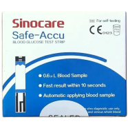 Sinocare Safe Accu Test Strips, Blood Glucose Sugar Test - 50 Pcs icon