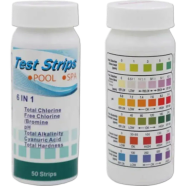 Six in One Water Test Paper 50 Strip for Spa, Swimming Pool image