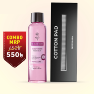 Skin Café Micellar Water 120ml And Nirvana Cotton Pad Buy 1 Get 1 image