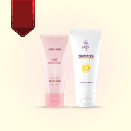 Skin Cafe Sunscreen 60gm And Rajkonna Light Moisturizer 50gm Combo Buy 1 Get 1 image