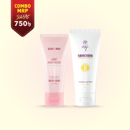 Skin Cafe Sunscreen 60gm And Rajkonna Light Moisturizer 50gm Combo Buy 1 Get 1 image