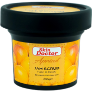 Skin Doctor Apricot Clean Clear Skin Jam Scrub Face Body 200gm image