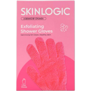 Skinlogic Exfoliating Shower Gloves 1 Pair - Pink image