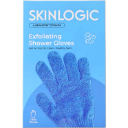 Skinlogic Exfoliating Shower Gloves 1 Pair - Blue icon