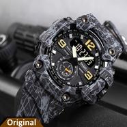 Skmei 1637 Digital Dual Movement 3 Time Sport Waterproof Wristwatch image