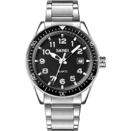 Skmei 9232 Fashion Watch Men Leather Top Luxury Quartz Waterproof Outdoor Sports Relogio Masculino watch image