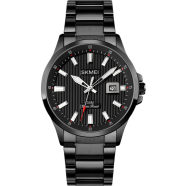 Skmei Fashion Trend Men's Steel Band Quartz Watch Hollow Calendar Waterproof Luminous Watch - 1654