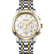 Skmei Men’S Quartz Chronograph Stainless Steel Watch image
